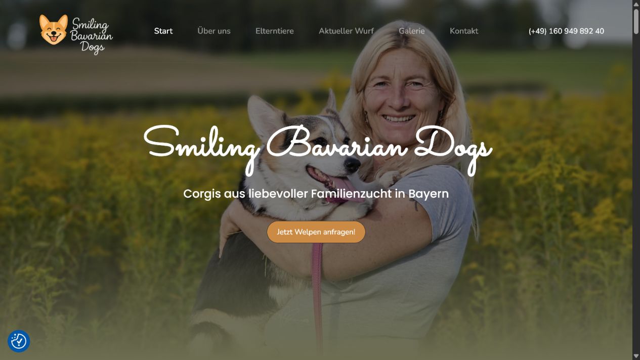 Startseite der Corgi-Zucht Smiling Bavarian Dogs